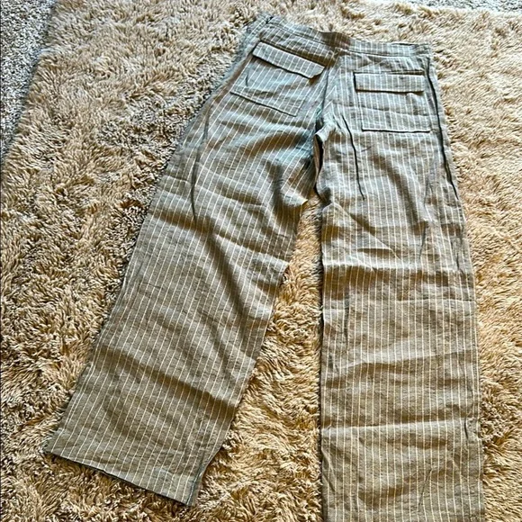 Vintage Burberry Wide Leg Lenin Trousers - Picture 14 of 15